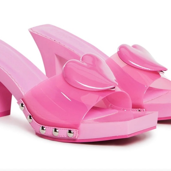 Dolls Kill Shoes - Dolls Kill Pink Heart Heels (valentine vibe)